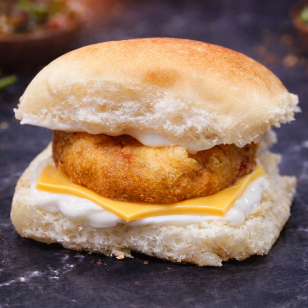 Mayo Vada Pav with Cheese